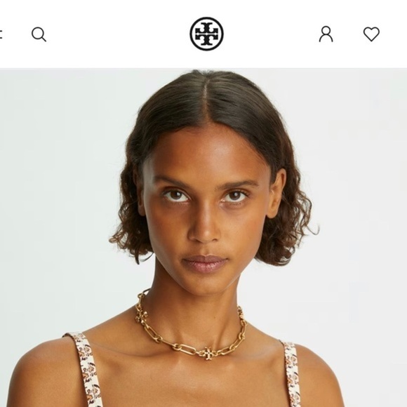TORY BURCH• Roxanne Chain Short Necklace - Picture 3 of 15
